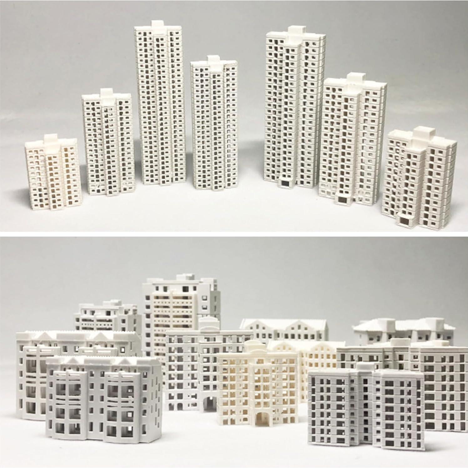 Conjunto de Estatuas de Jardín Miniatura Attuslla 4 PCS 1:800