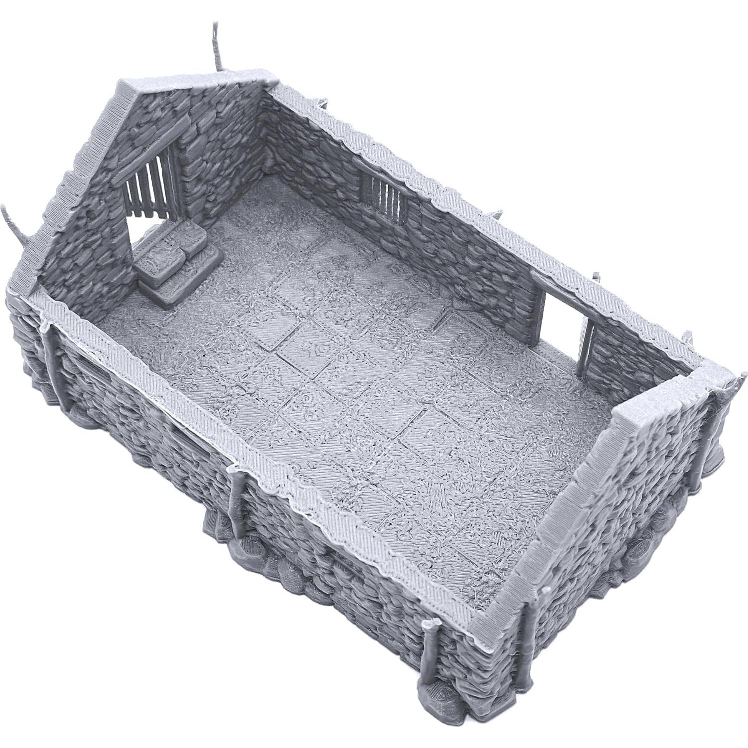 EnderToys Granero de Piedra Escenografía 3D para RPG 28mm