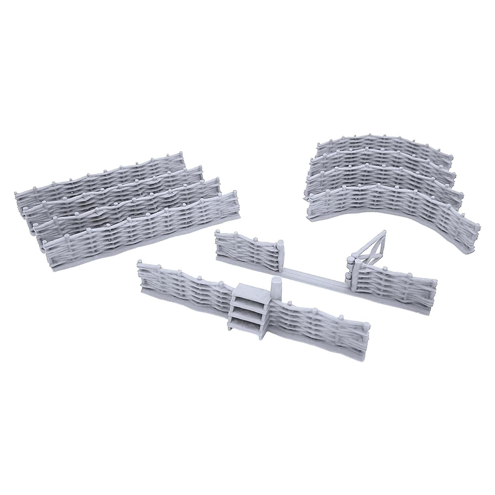 Cerca Wattle Terrain4Print EnderToys 10 piezas 3D RPG 28mm