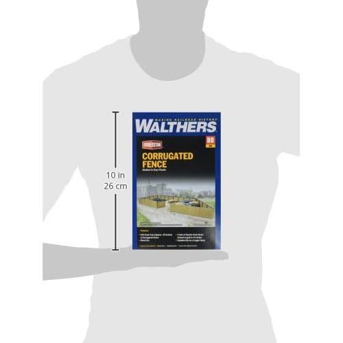 Kit de cerca corrugada Walthers 1.25" (3.1 cm) escala HO