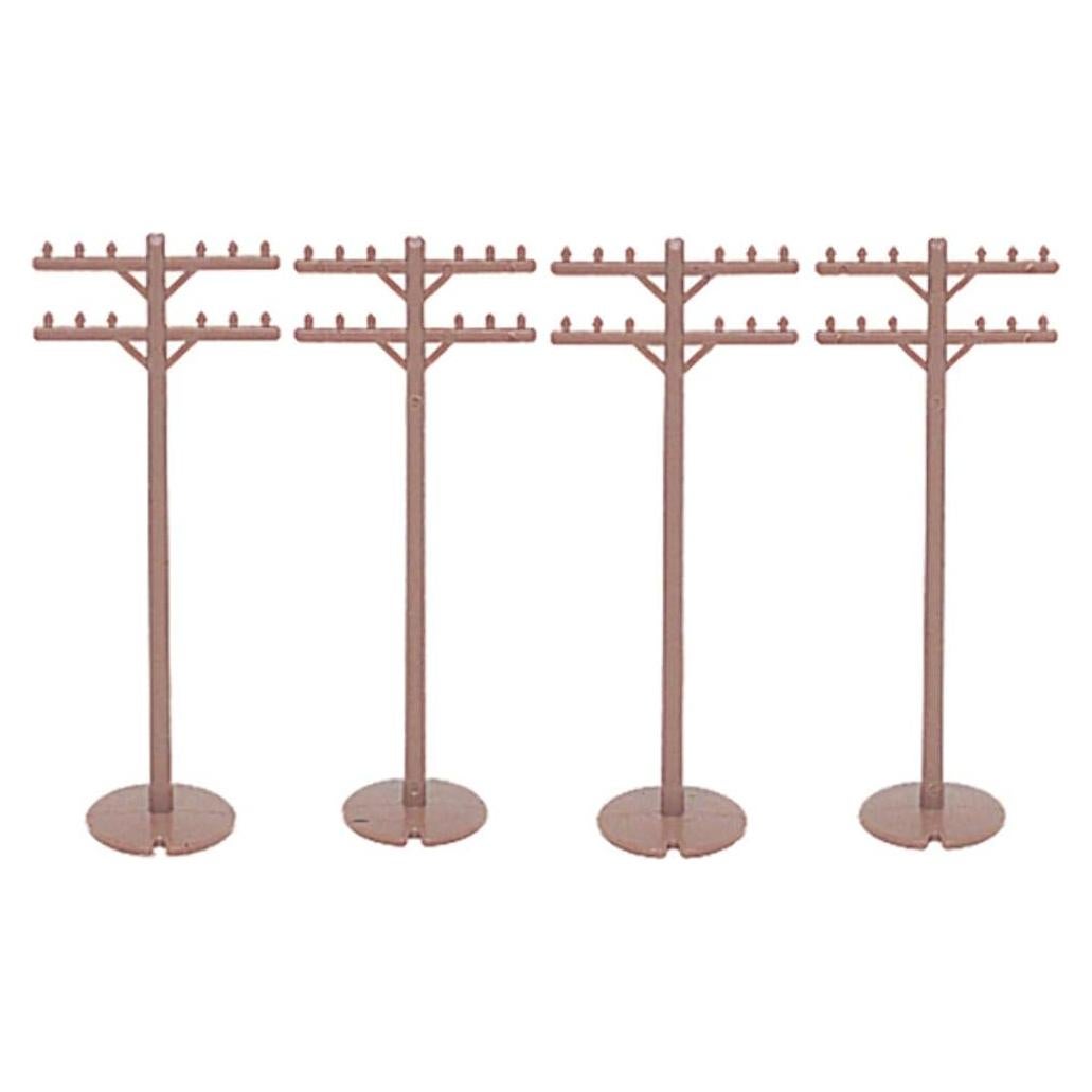 Accesorios de Escenografía Bachmann - Postes de Teléfono HO - 12 Pcs