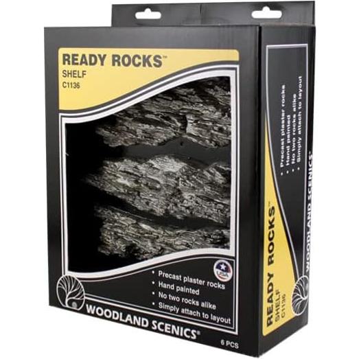 Rocas Listas Woodland Scenics C1136 Pintadas a Mano