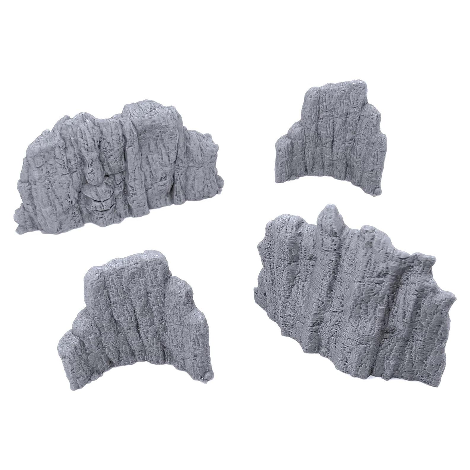 Conjunto de Pared de Roca Volcánica EnderToys 4 Piezas 3D