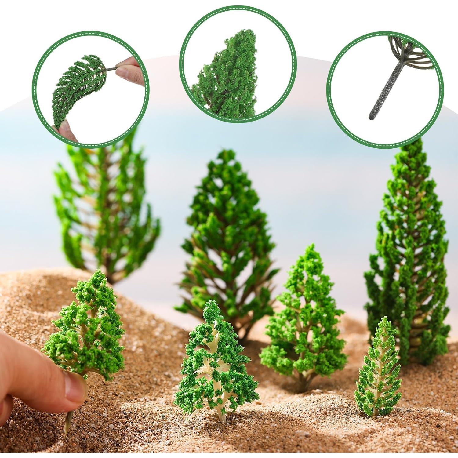 Kit Diorama 40 Piezas Thiccywoov 32 Árboles Miniatura 3-15.75 cm