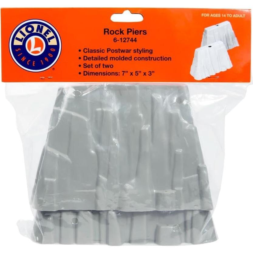 Accesorios de tren modelo Lionel O Gauge Pilares de Roca 2-Pack