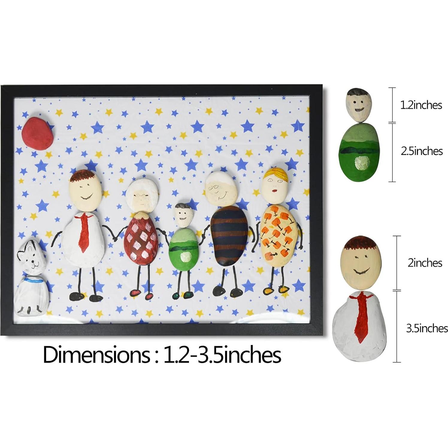 Simetufy 30 Piedras de Río Suaves para Pintar 3-8.89 cm