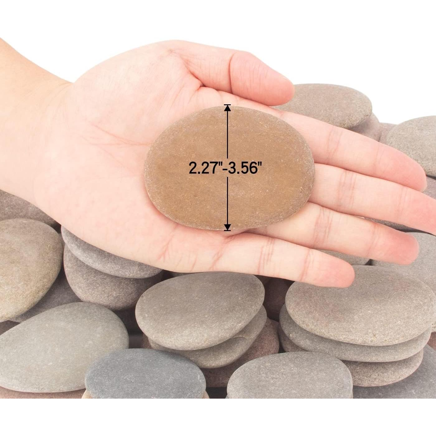 Rocas de Río BLXQI 92-100 PCS 8.25 kg 5-8.4 cm para Pintar