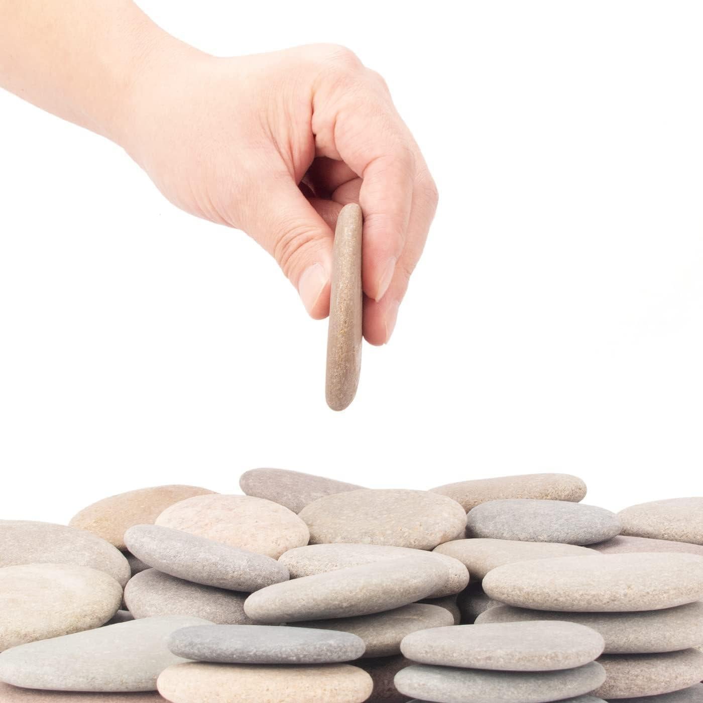 Rocas de Río BLXQI 92-100 PCS 8.25 kg 5-8.4 cm para Pintar