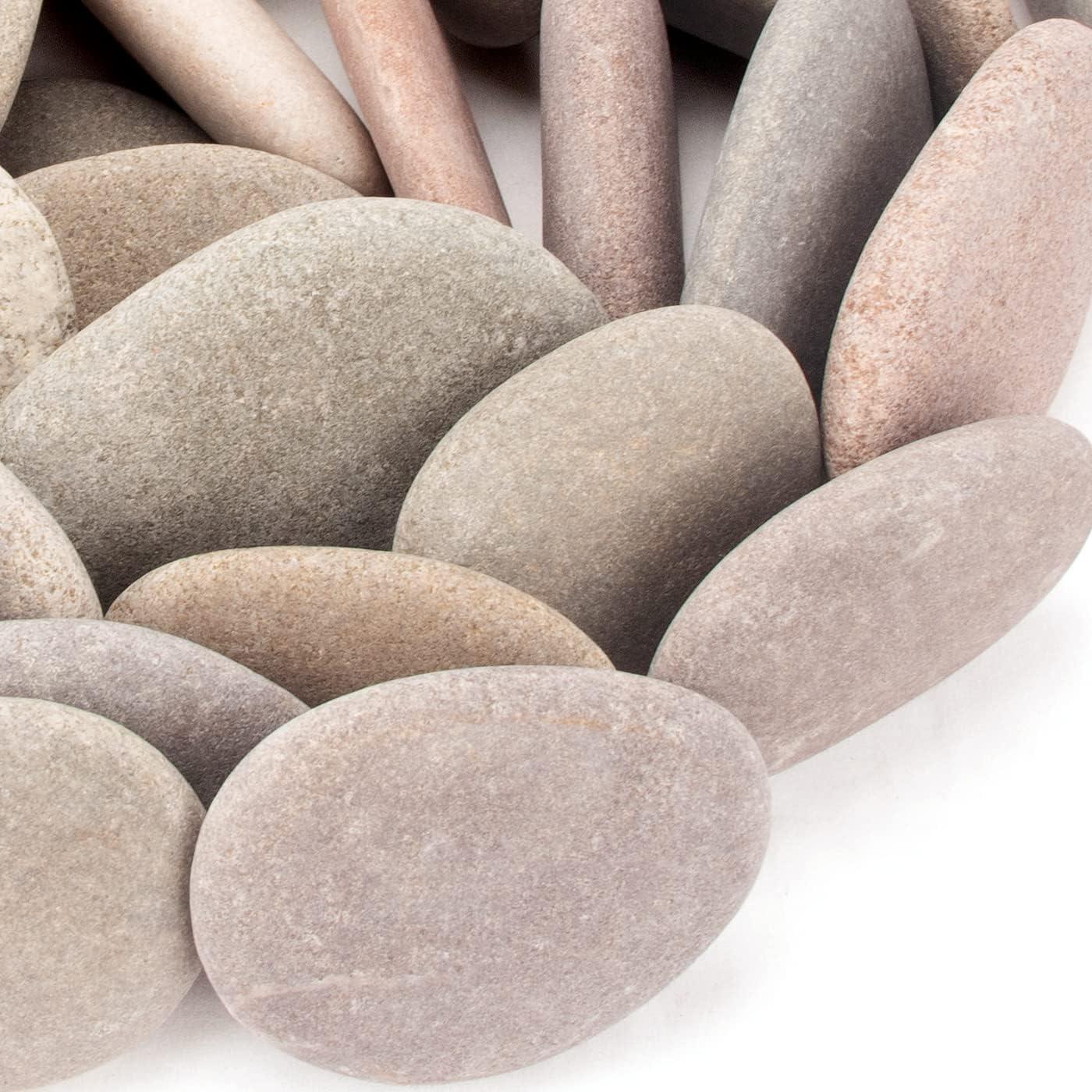 Rocas de Río BLXQI 92-100 PCS 8.25 kg 5-8.4 cm para Pintar