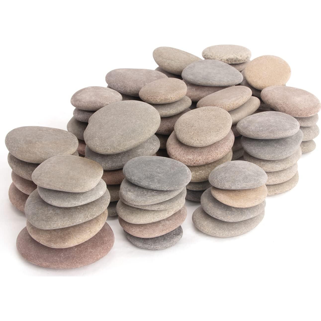 Rocas de Río BLXQI 92-100 PCS 8.25 kg 5-8.4 cm para Pintar