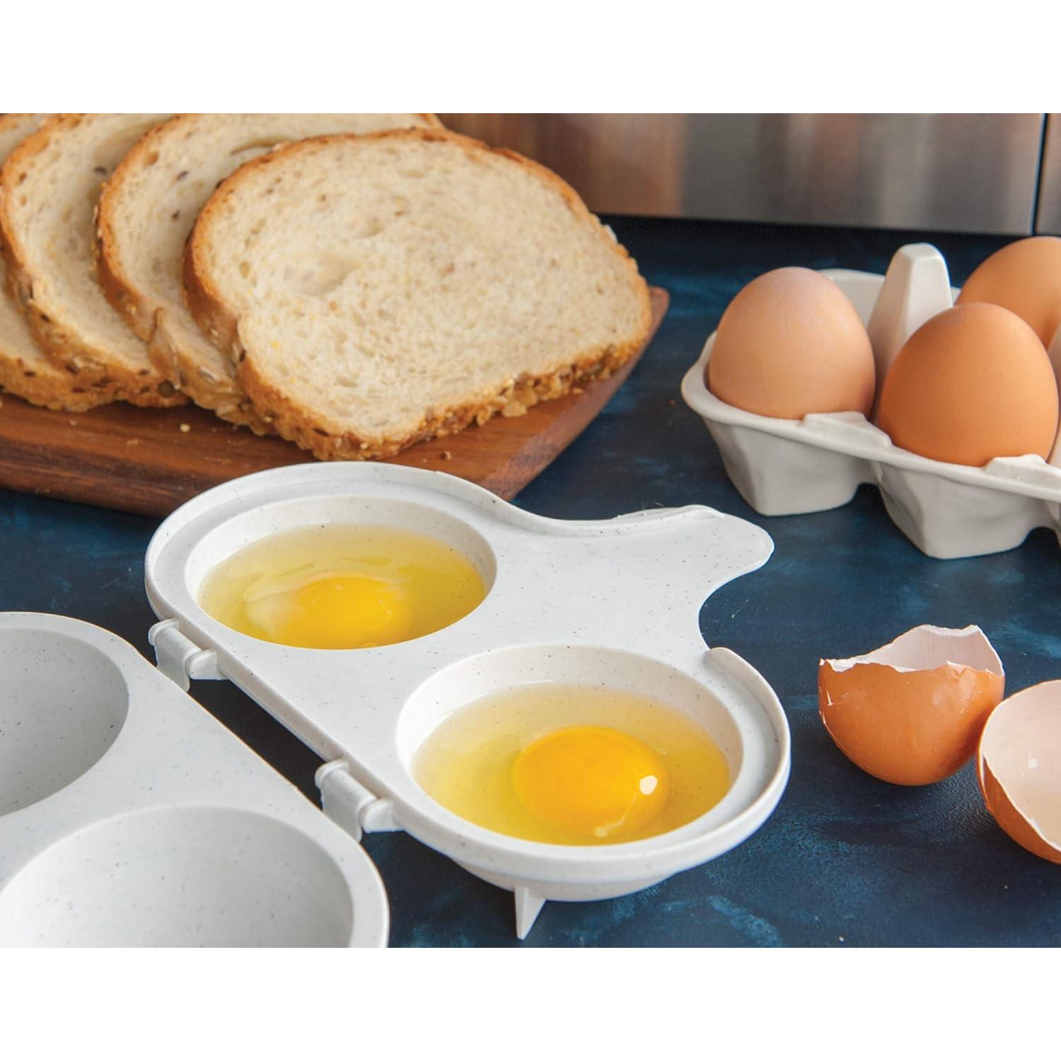 Juego de desayuno 3 en 1 Nordic Ware, 2 piezas, blanco