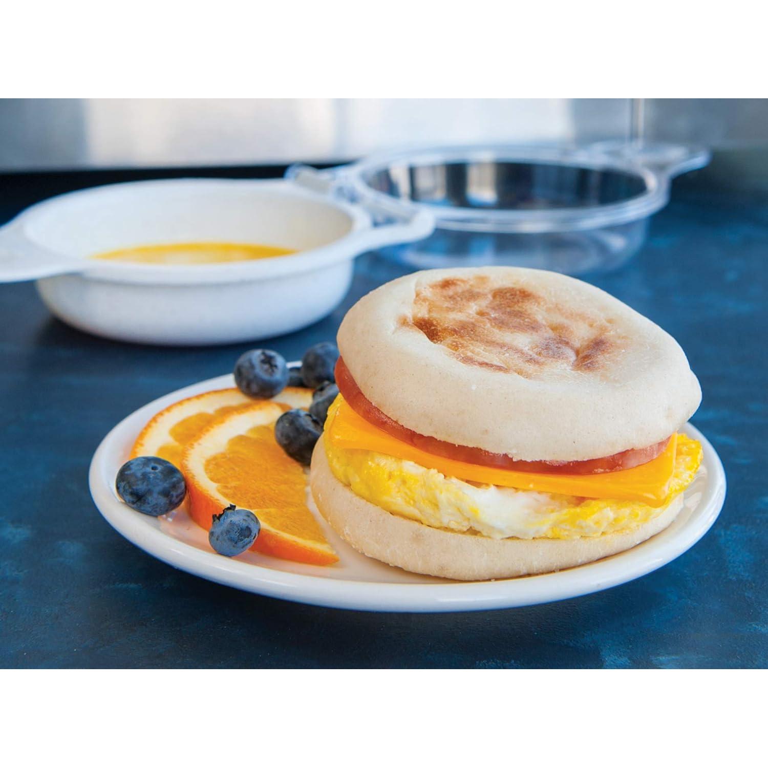 Juego de desayuno 3 en 1 Nordic Ware, 2 piezas, blanco