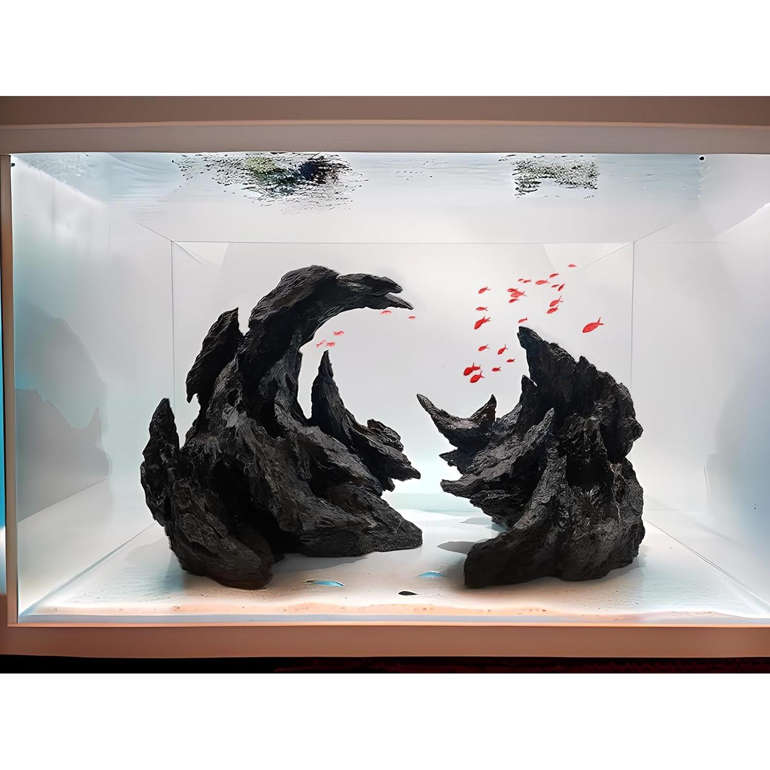 Rocas Decorativas Acuario Allcolor Caño Perchado 60 cm