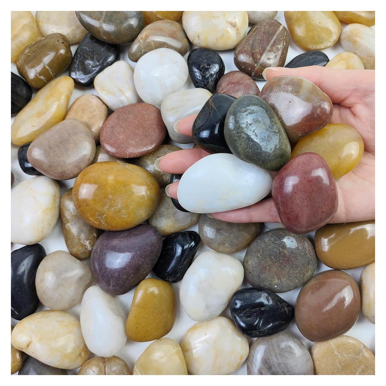 Piedras de Río Grava FANTIAN 2,27 kg Decorativas Jardín