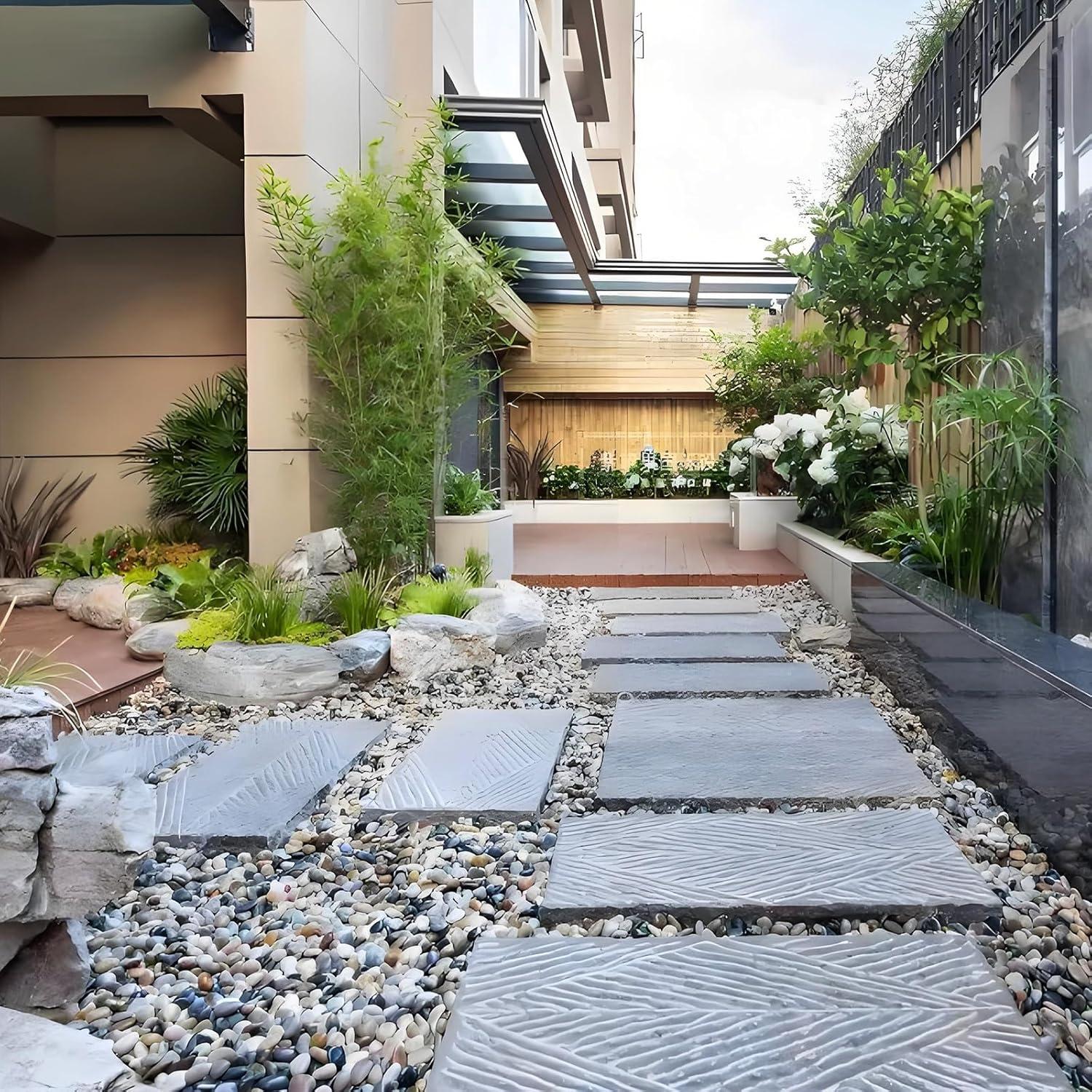 Piedras de Río Grava FANTIAN 2,27 kg Decorativas Jardín