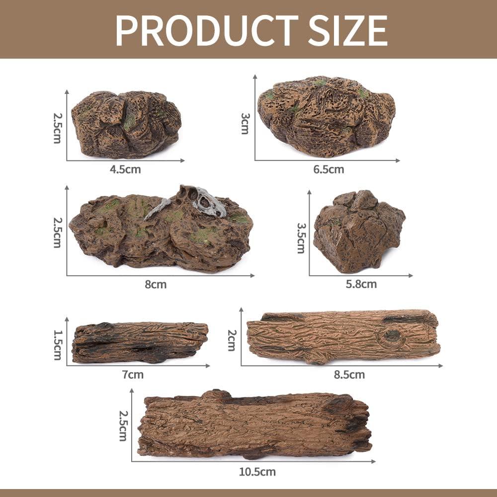 Juego de Adornos de Jardín de Hadas HUIANER 7pcs Miniaturas