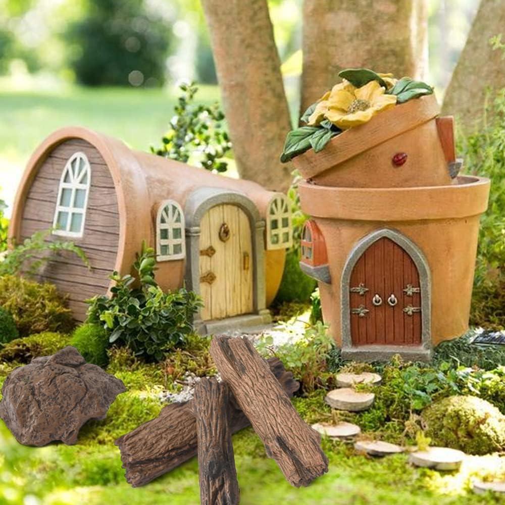 Juego de Adornos de Jardín de Hadas HUIANER 7pcs Miniaturas