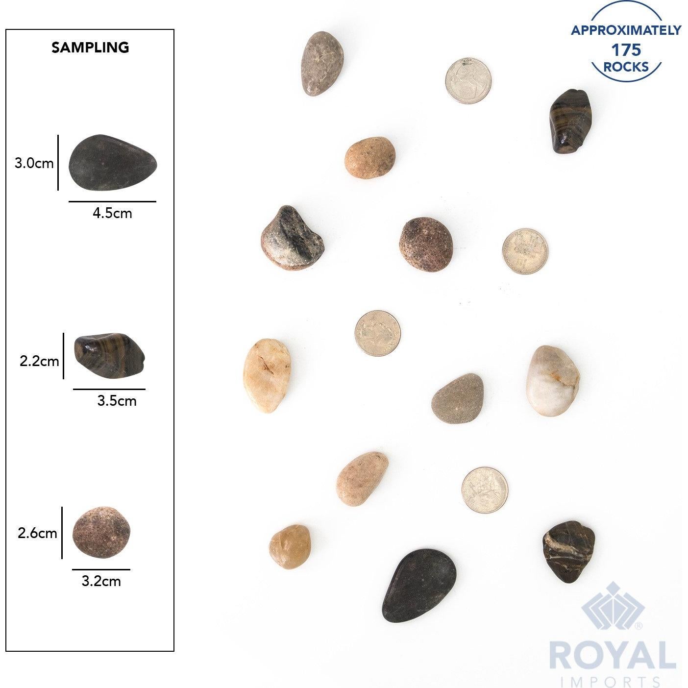 Piedras de Río Decorativas Royal Imports 2.27kg Natural