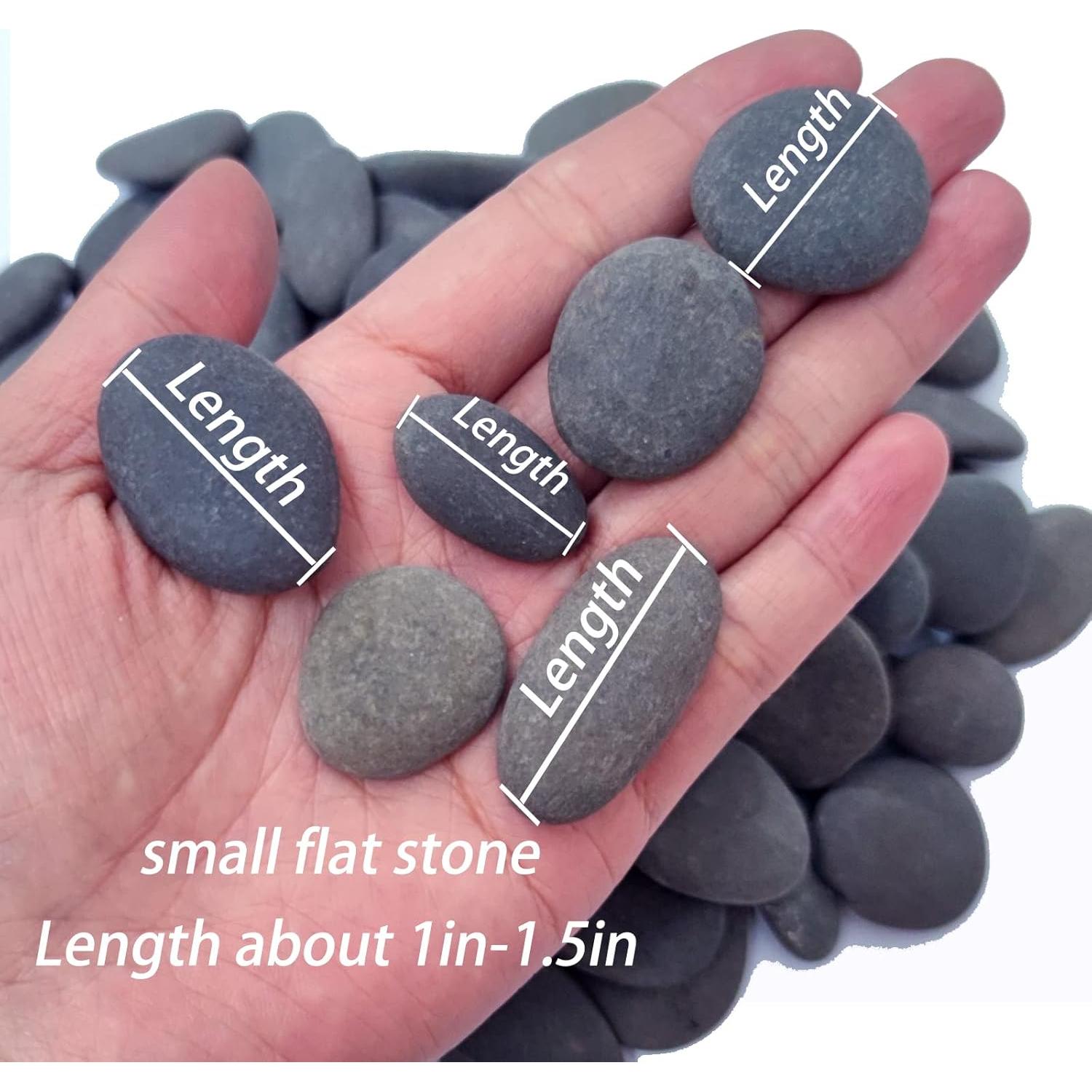 Piedras de río naturales Nasrslla 100pcs 2.54-3.81 cm