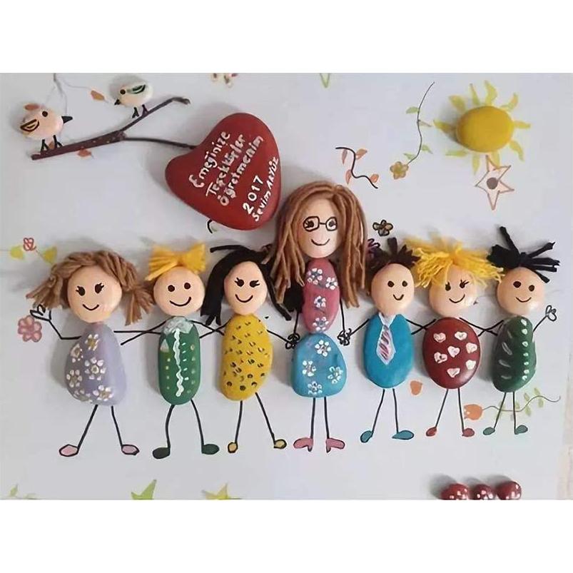 Piedras de río naturales Nasrslla 100pcs 2.54-3.81 cm