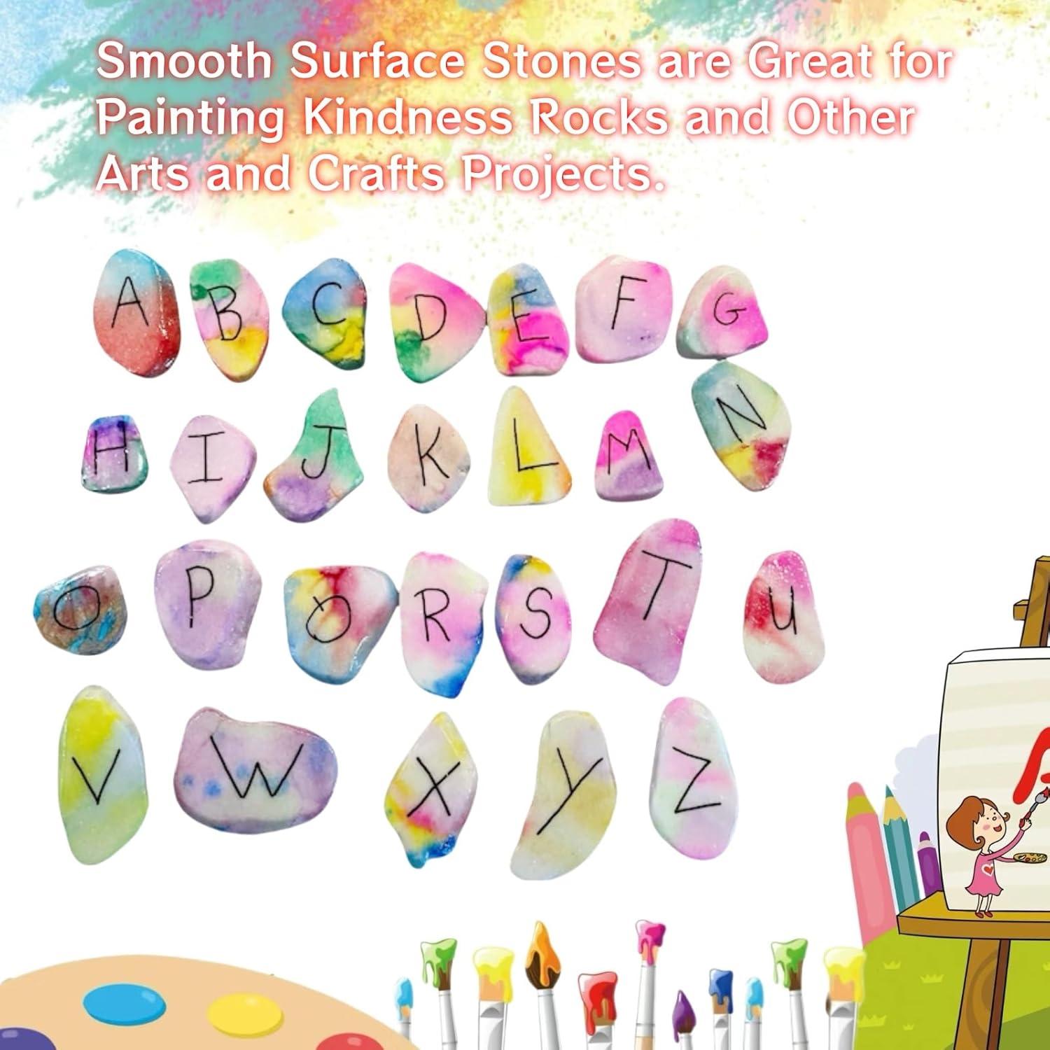 20 Piedras para Pintar Blancas Lifetop 3-5 cm Suaves DIY