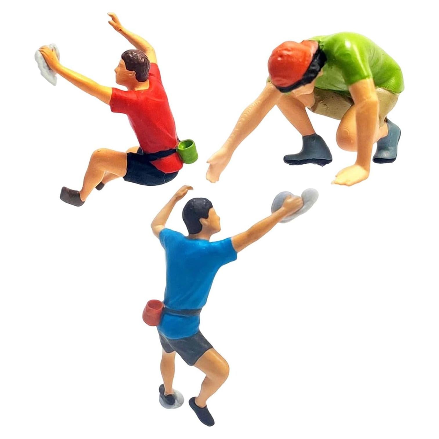 Figuras de Escalada en Roca Pintadas a Mano 1:64 Vaveren - 3 Pcs
