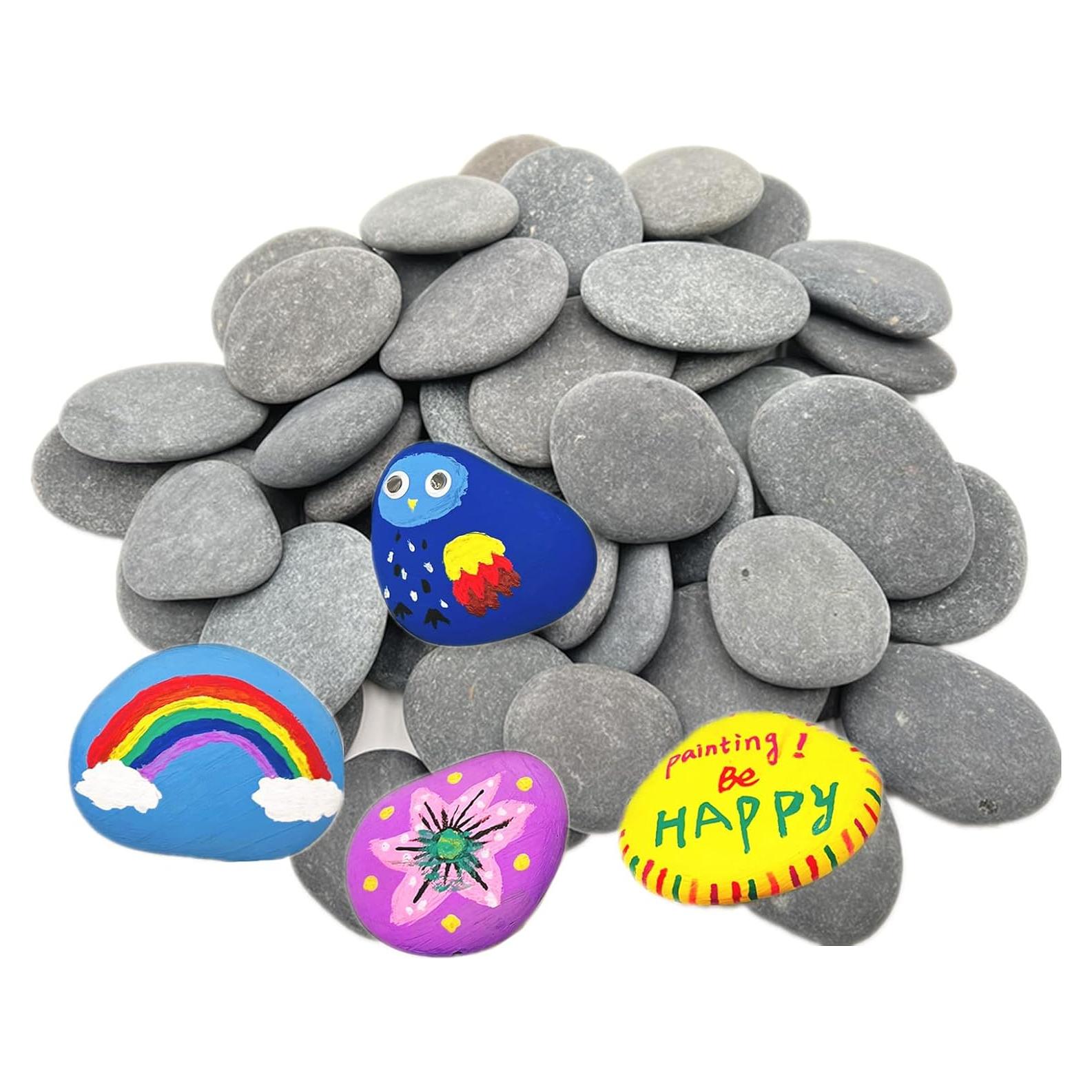 50PCS Rocas Naturales para Pintar Lifetop 3,81-7,62 cm