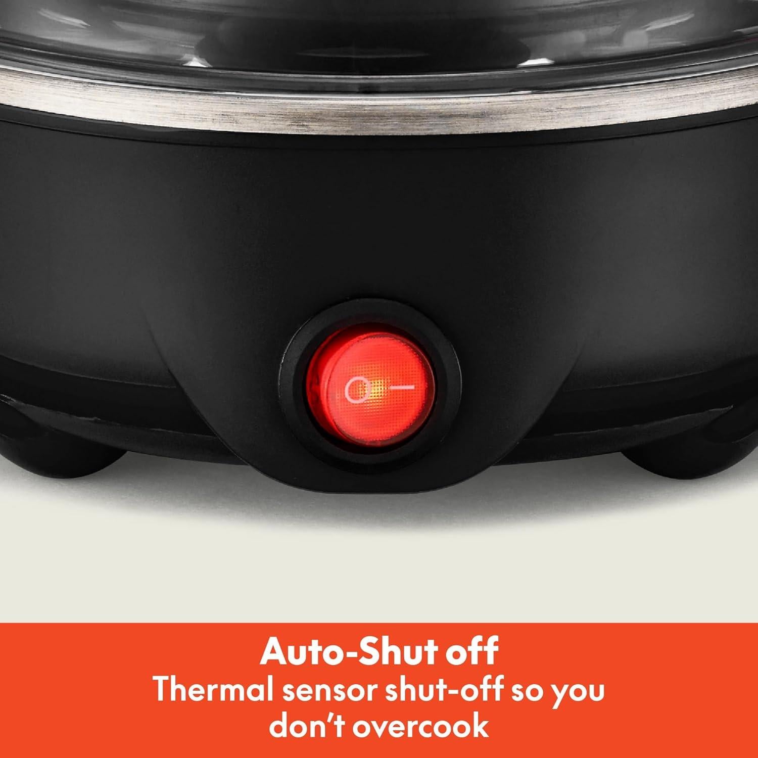 Cocedor de Huevos Eléctrico BELLA 7 Huevos Negro