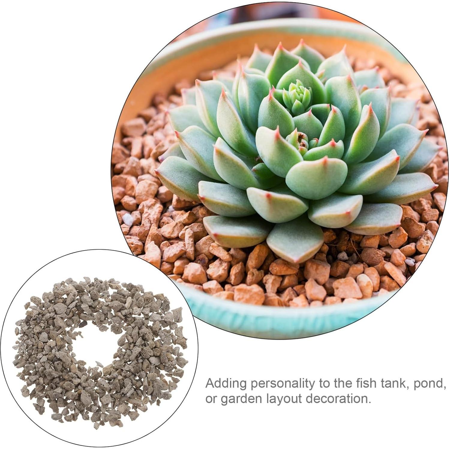 Homoyoyo 1Bag Miniature Garden Scenery Decorative Rocks Lightweight Natural Stones for Railway Models Tabletop Decor for Vases Planters Aquariums