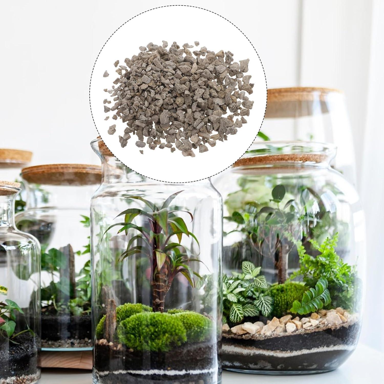 Homoyoyo 1Bag Miniature Garden Scenery Decorative Rocks Lightweight Natural Stones for Railway Models Tabletop Decor for Vases Planters Aquariums