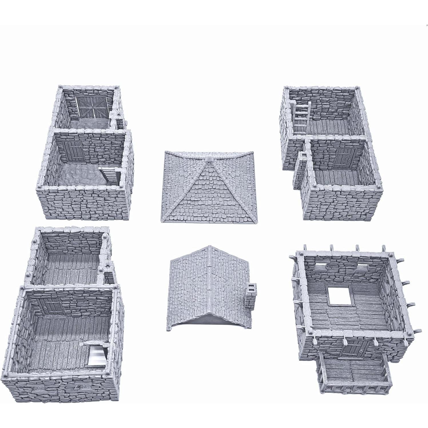Escenografía Impresa 3D EnderToys Black Rock Keep 28mm