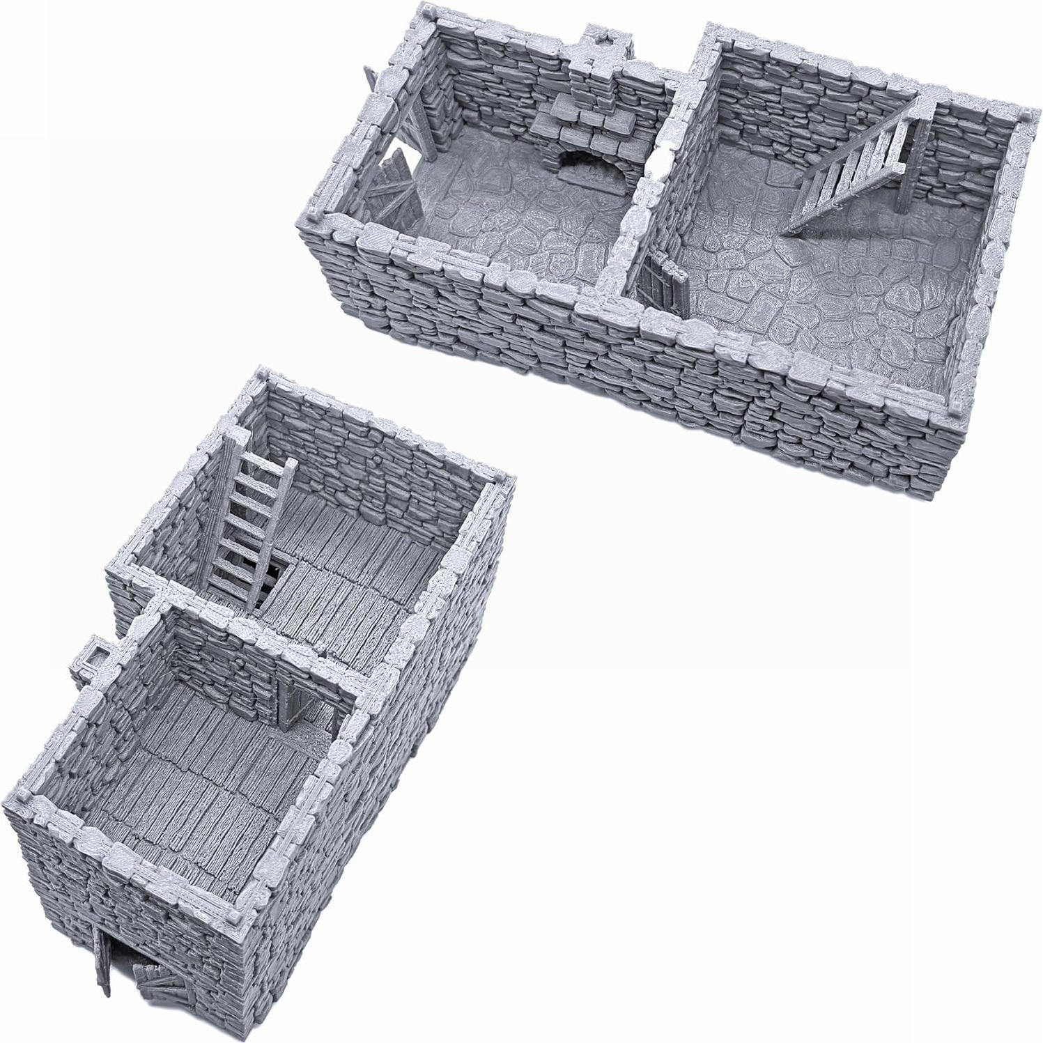 Escenografía Impresa 3D EnderToys Black Rock Keep 28mm