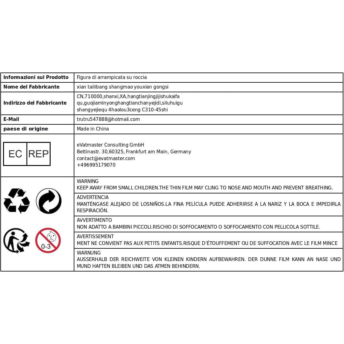 Adorno de escritorio figuras escalada 1/64 Predolo 3 piezas