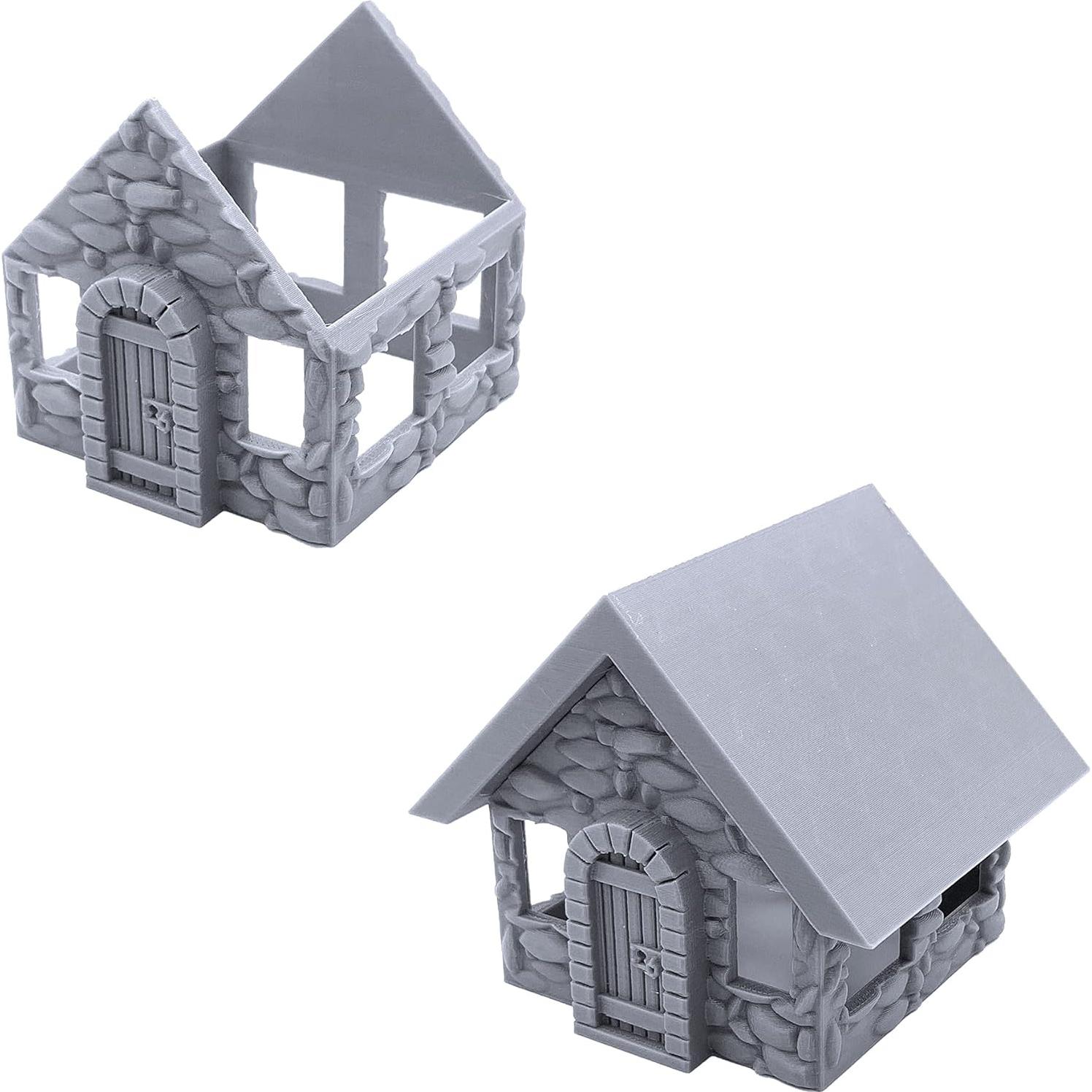 Casas de Piedra EnderToys para Miniaturas 28mm - Impreso 3D