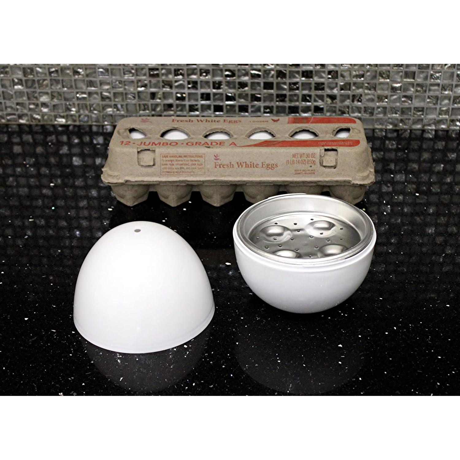 Cocedor de Huevos Microondas Dependable 4 Huevos Blanco