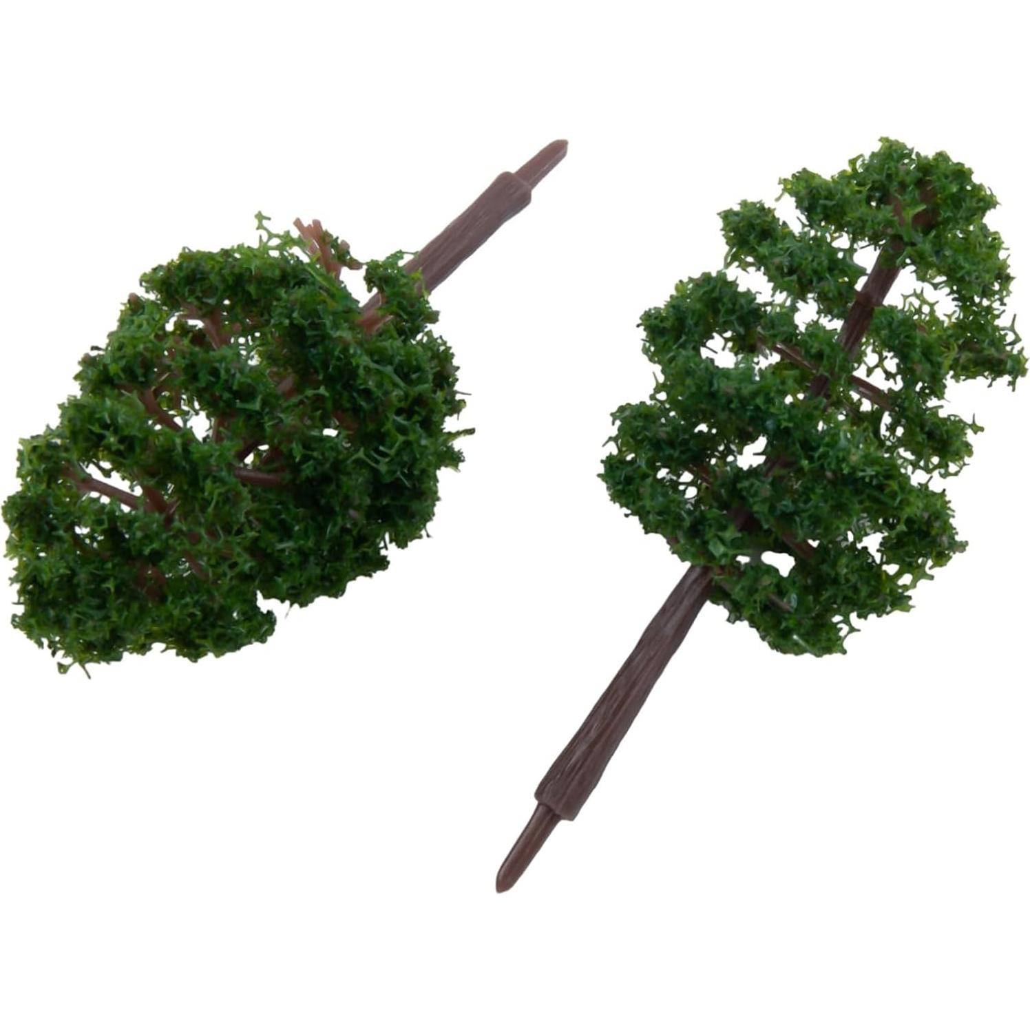 20 Piezas Mini Árboles Modelo 8 cm JurwheeR Decoración Paisajística