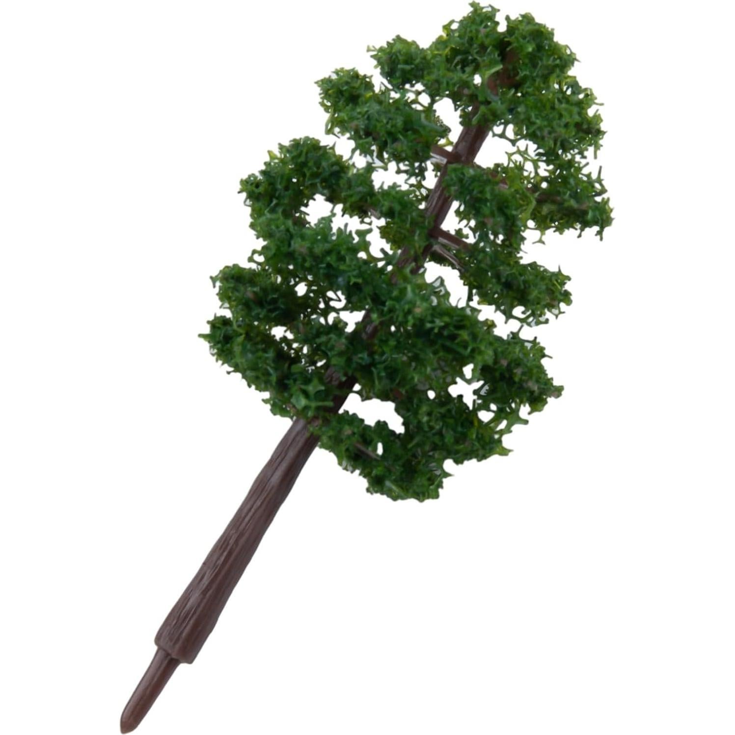 20 Piezas Mini Árboles Modelo 8 cm JurwheeR Decoración Paisajística