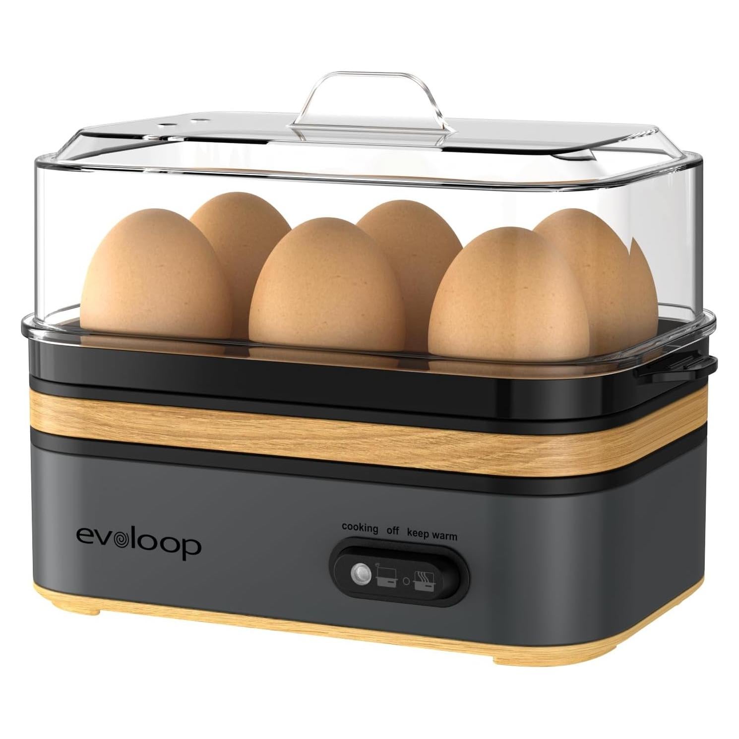 Cocedor de Huevos Evoloop 6 Huevos Multifuncional Automático