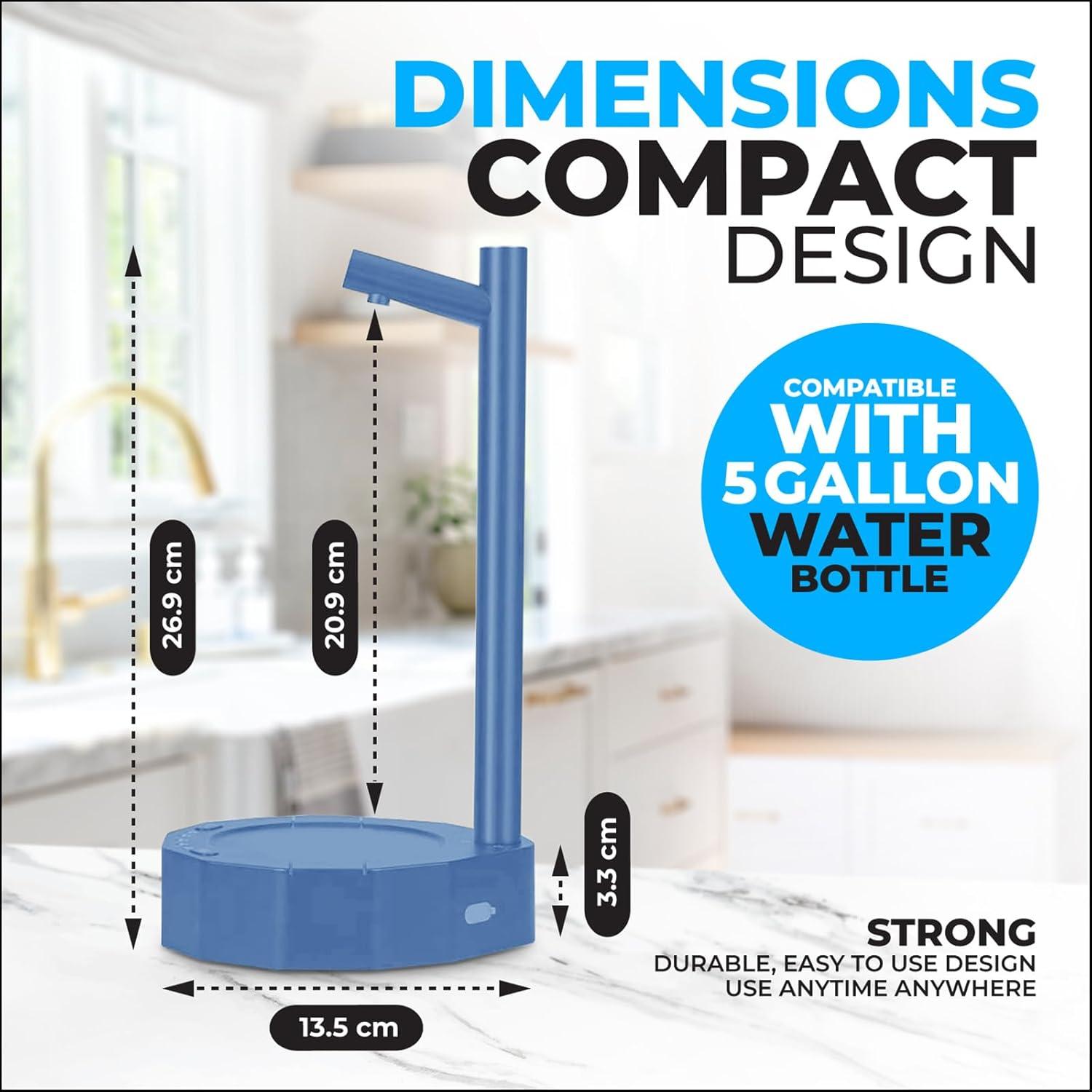 Dispensador de Agua Molufeibe 5 Galones Automático Azul