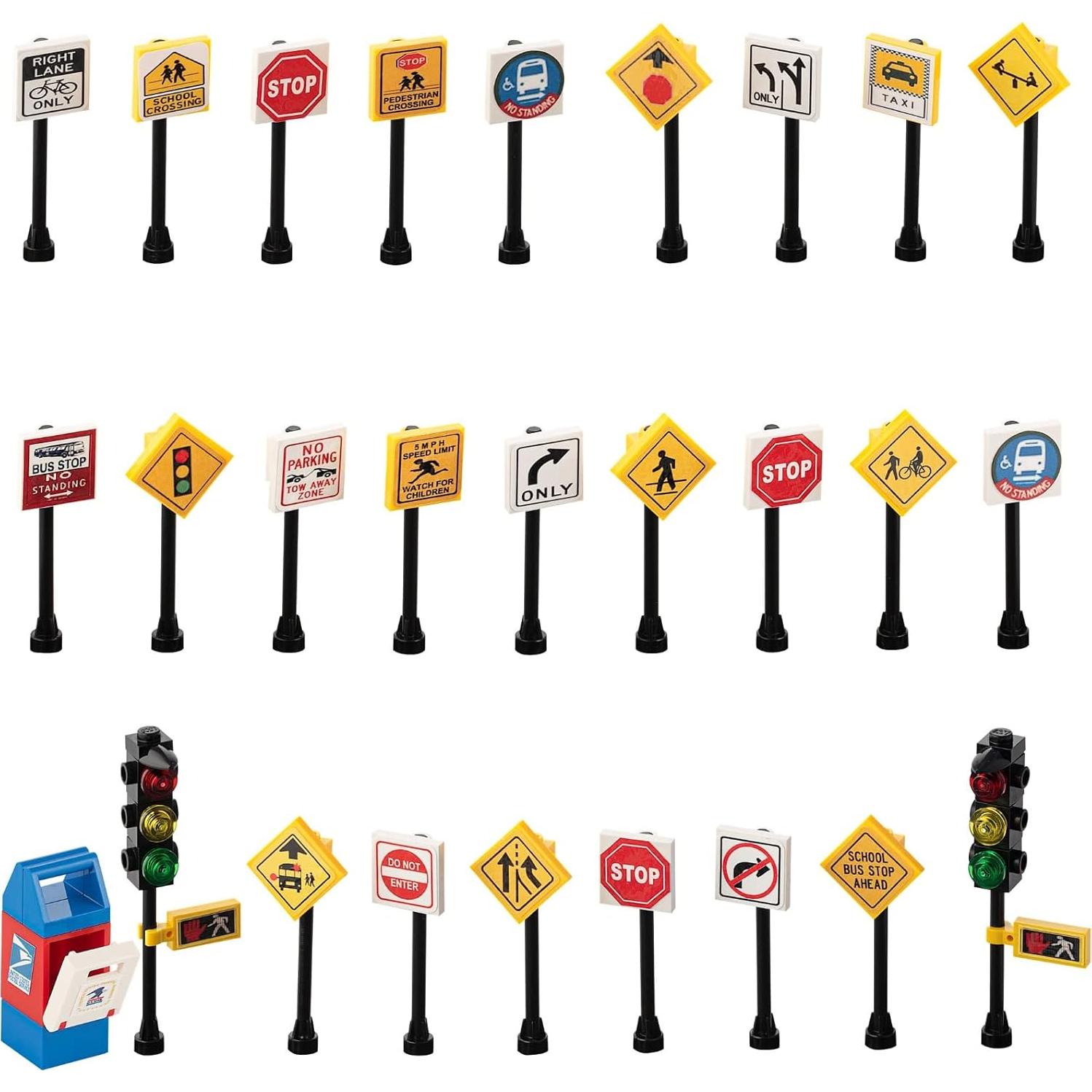 Conjunto 36 Señales de Tráfico Juguetes Miniatura 1:64