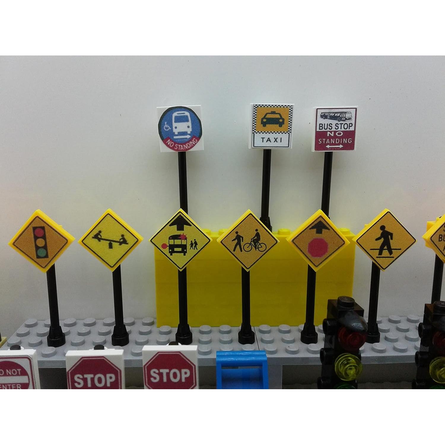 Conjunto 36 Señales de Tráfico Juguetes Miniatura 1:64