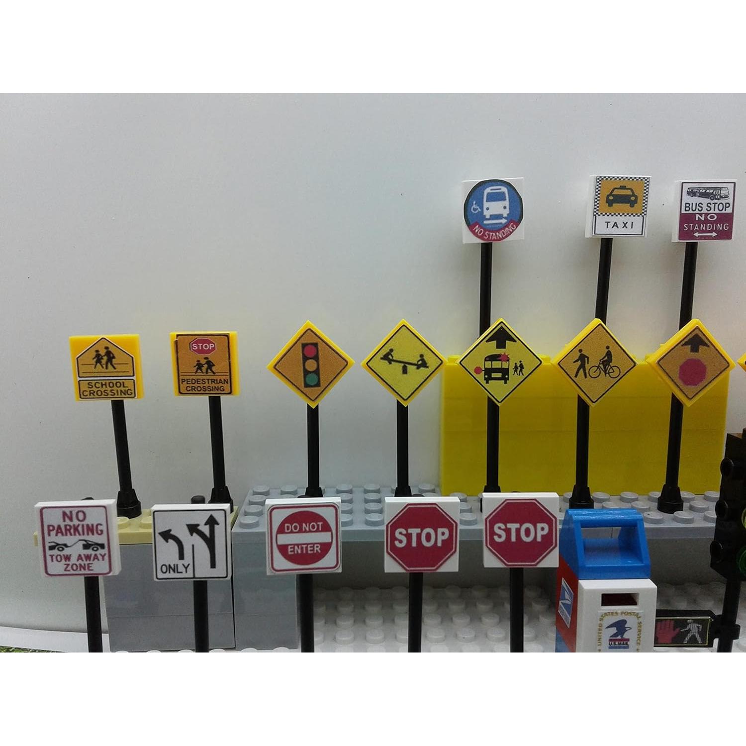 Conjunto 36 Señales de Tráfico Juguetes Miniatura 1:64
