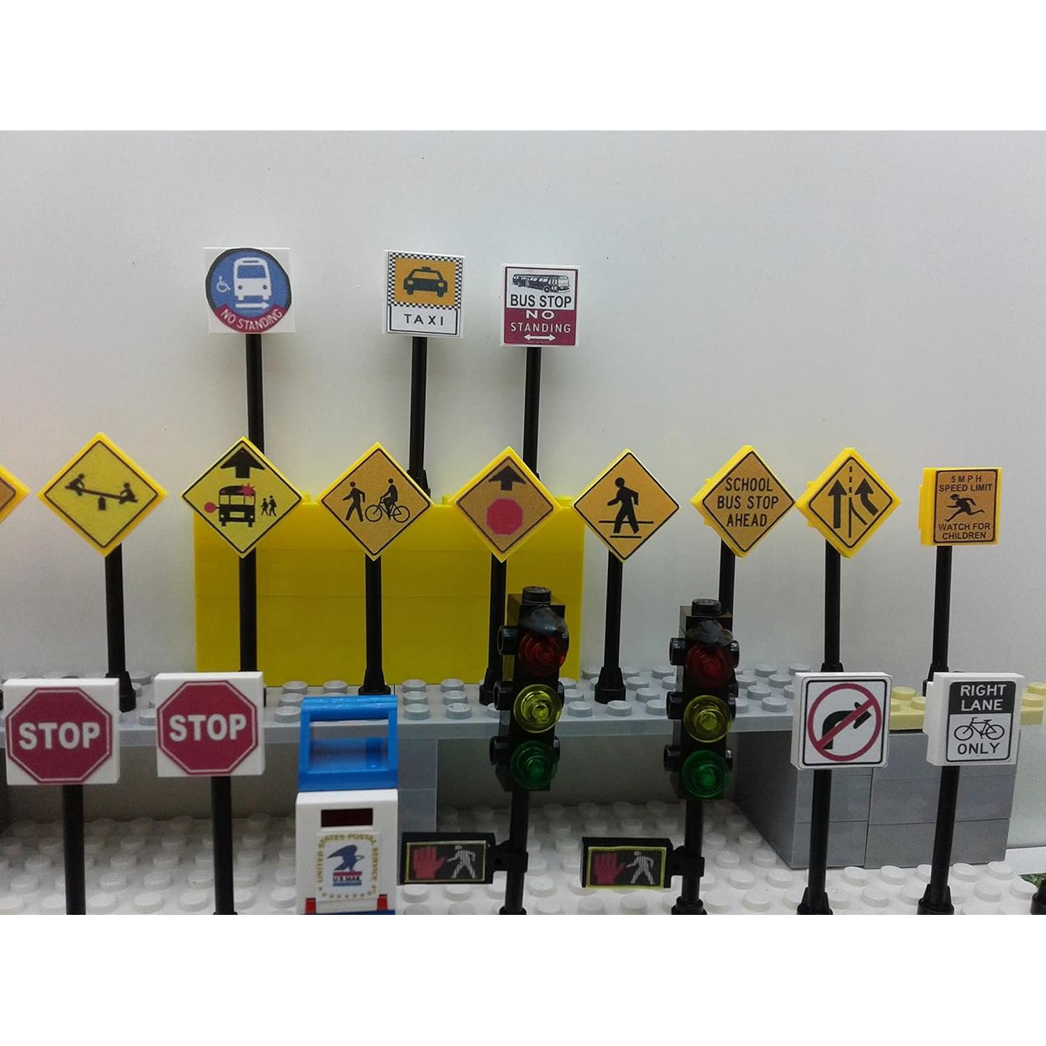 Conjunto 36 Señales de Tráfico Juguetes Miniatura 1:64