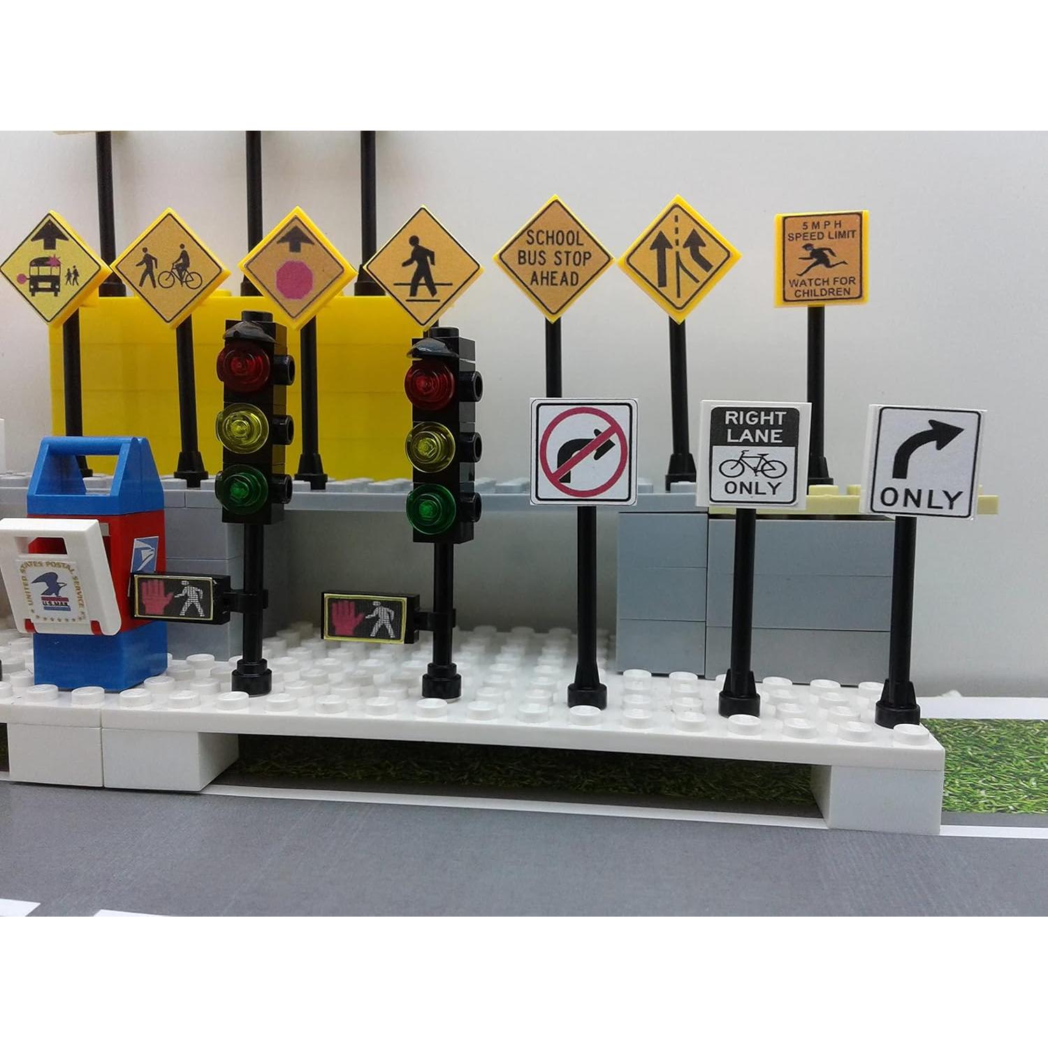 Conjunto 36 Señales de Tráfico Juguetes Miniatura 1:64