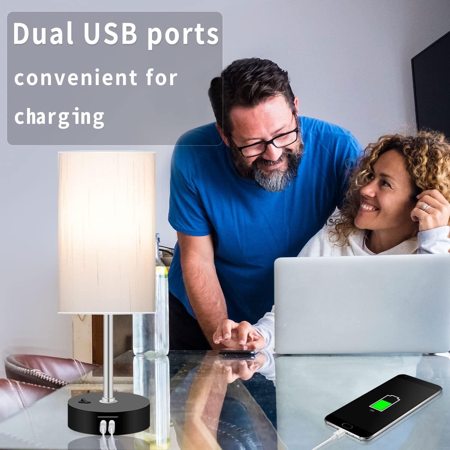 Lámpara de mesa Peteme LED RGB inteligente con USB