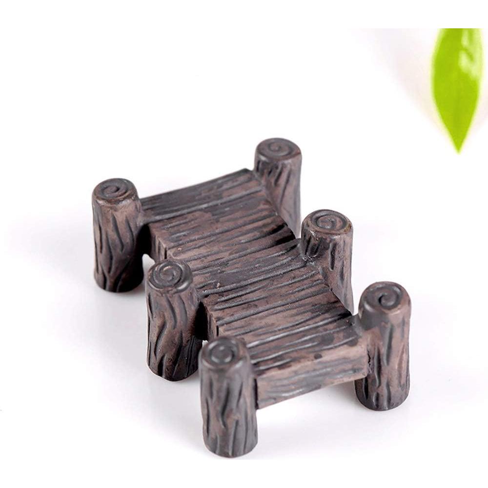 MAOMIA 6 Figuras de Puente Arco Jardín Miniatura Resina