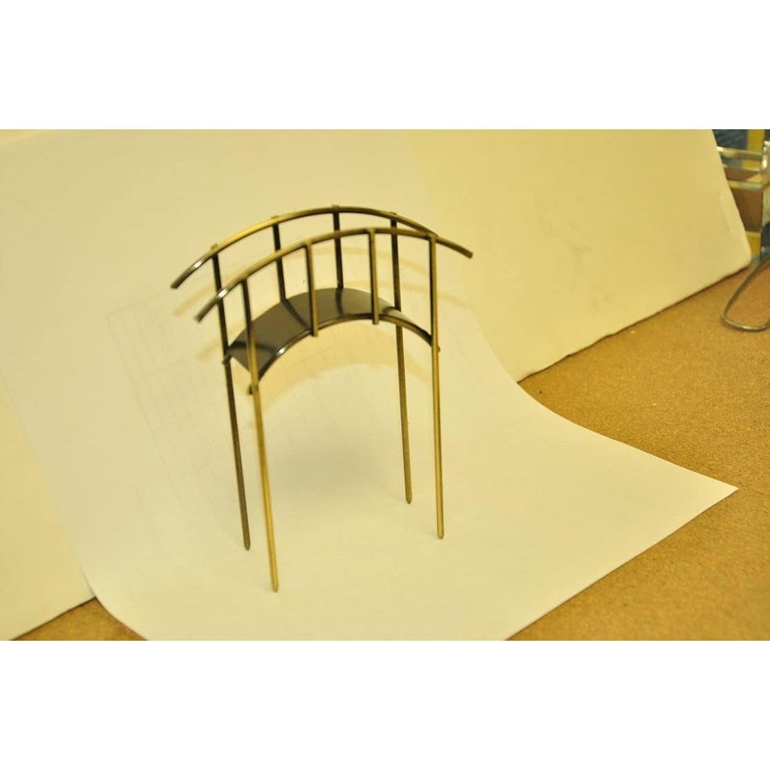 Puente Miniatura de Jardín de Hadas G & F 10,16x3,18 cm Rústico