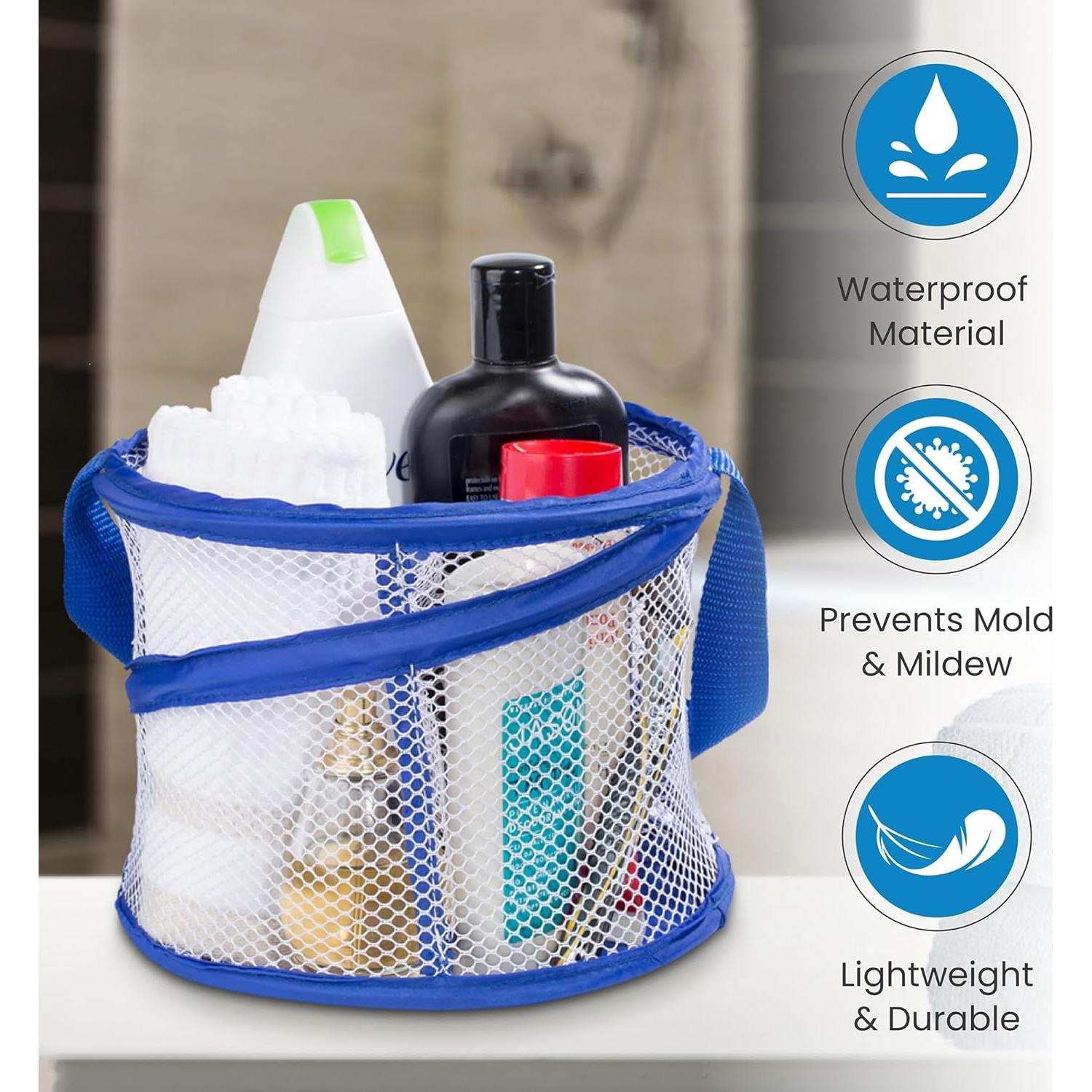 Caddy de Ducha Plegable Handy Laundry - Azul, Colapsable