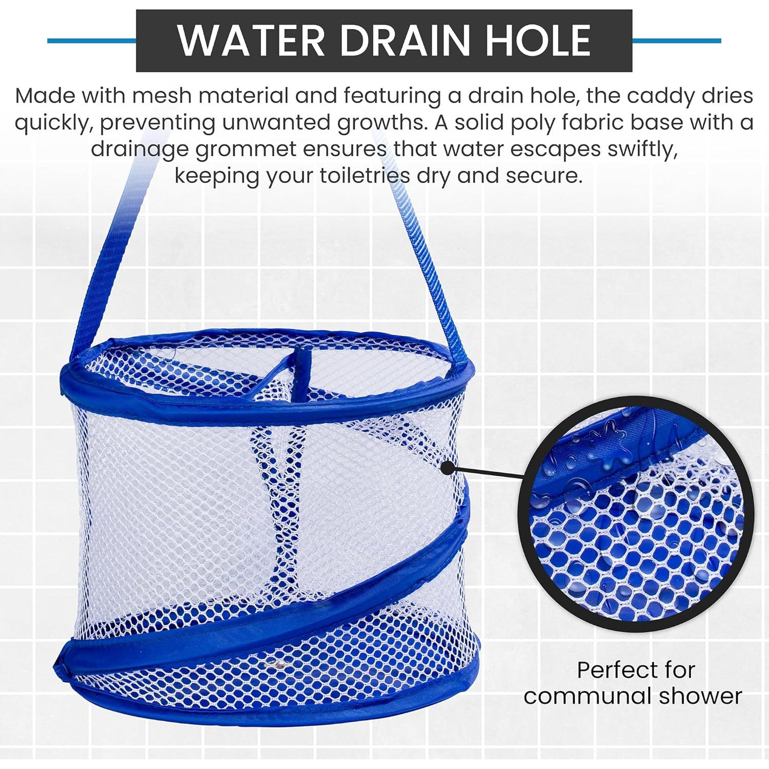 Caddy de Ducha Plegable Handy Laundry - Azul, Colapsable