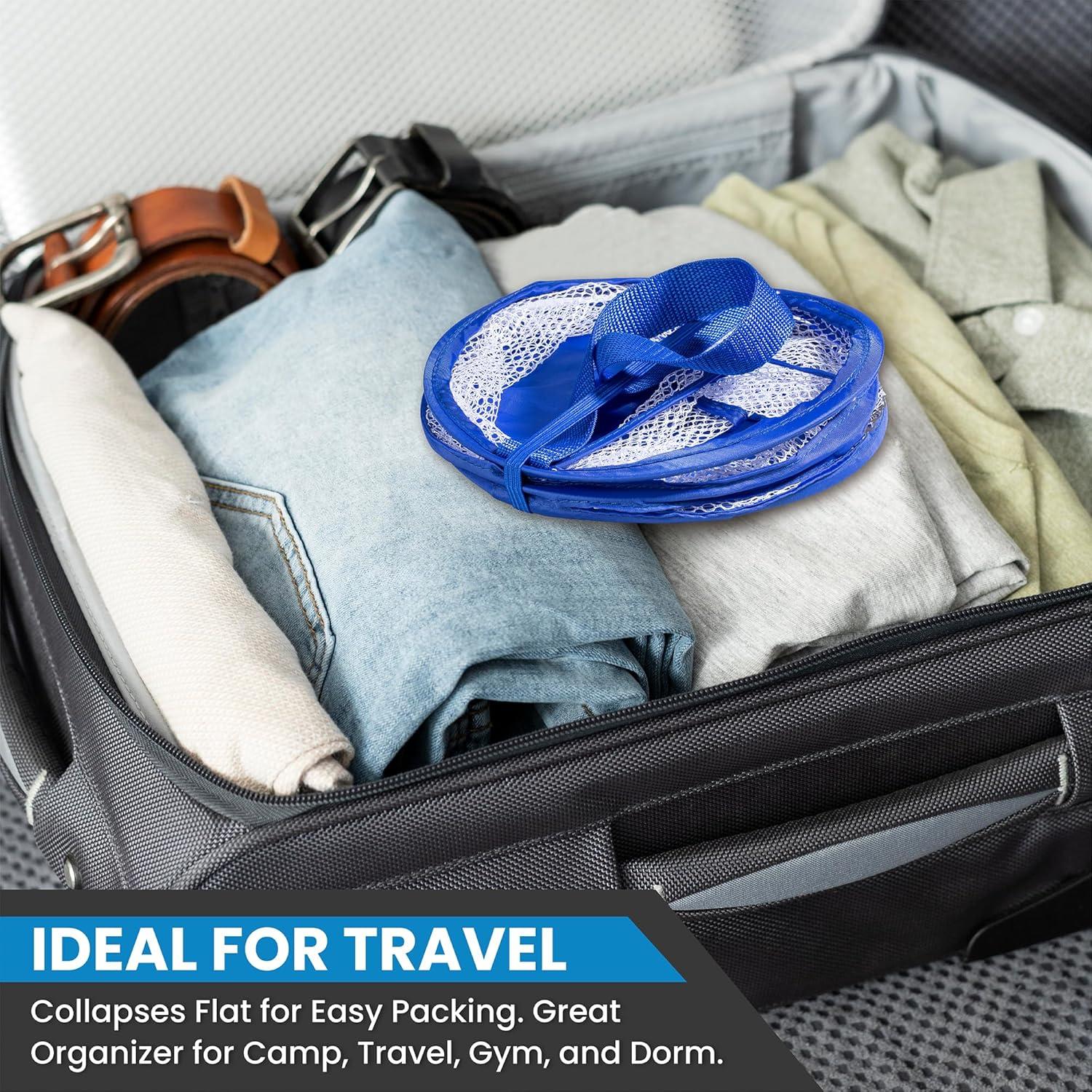 Caddy de Ducha Plegable Handy Laundry - Azul, Colapsable